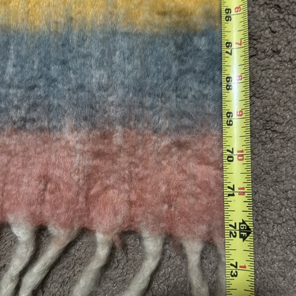 Lauren Conrad Scarf/Wrap-Multi Color Stripe-Twisted Fringe-Acrylic-EUC - Picture 14 of 16